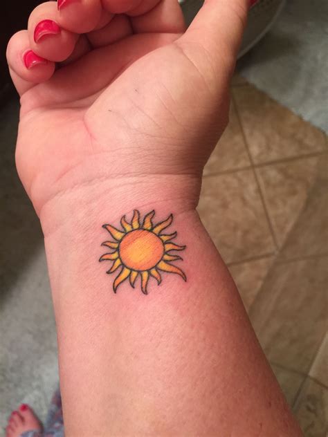 meaning sun tattoo|sun tattoo with color.